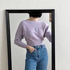 Super cute pastel purple thin sweater